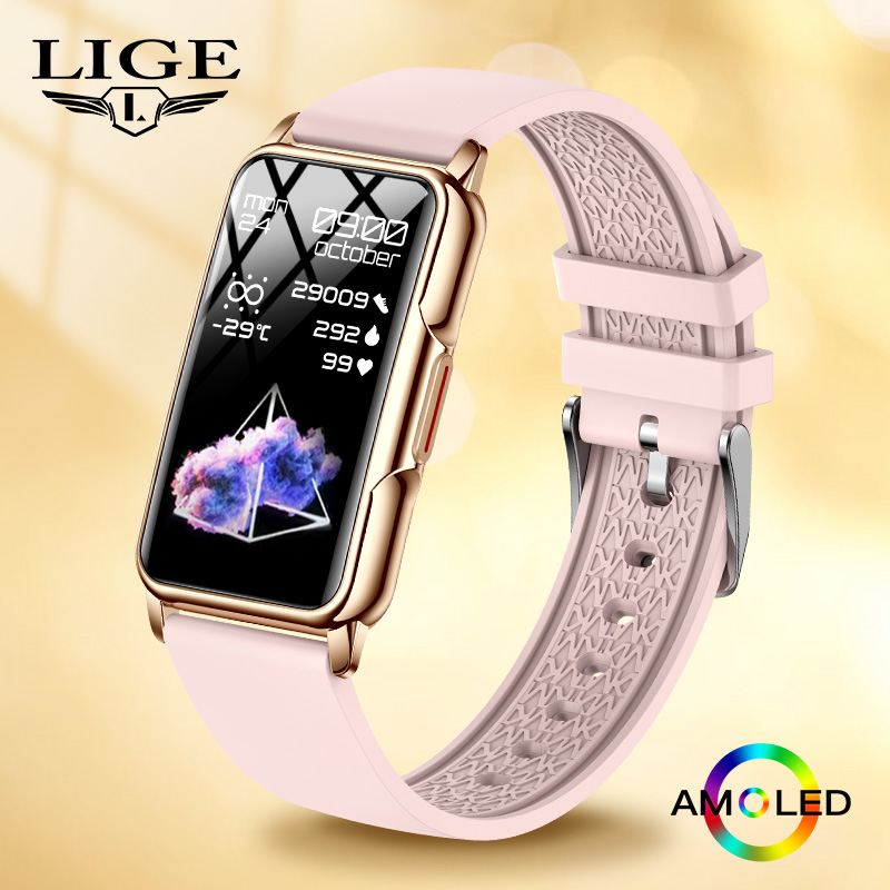 Health Wellness Bracelet - LIGE 만보계 블루투스 통화 스마트워치 음악