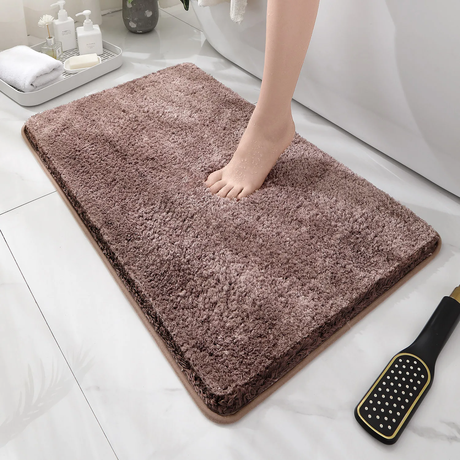 둥글고 두꺼워진 욕실 바닥 매트, 욕조 흡수 매트, 플 - Bamboo Bath Mat 리뷰 및 가격