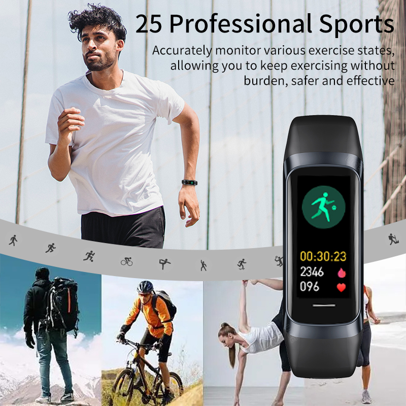 LIGE 1.1인치 아몰레드 심박수 모니터 스마트 팔찌 - Health Wellness Bracelet 리뷰 및 가격